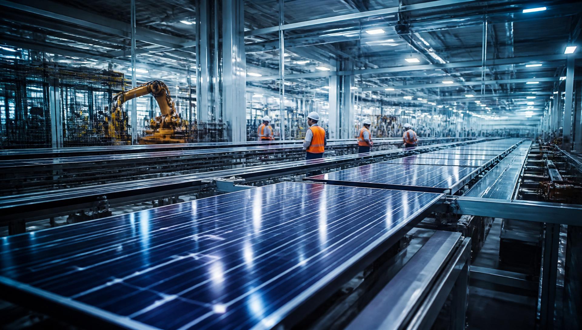 Solar module manufacturing line